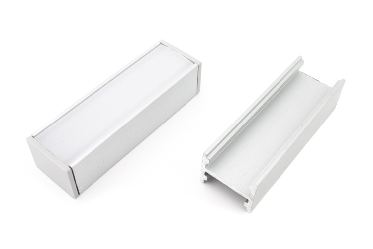 Aluminium LED Profil Aufbau 16,7x13,7 mm