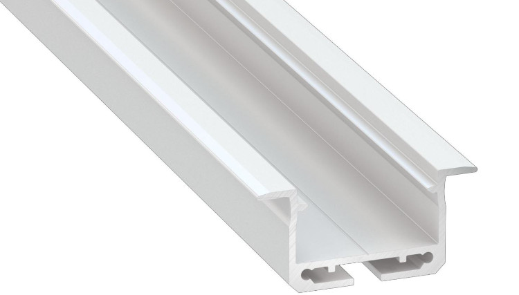 LED-Profil LPinSI Einbau weiß lackiert 2,02 m