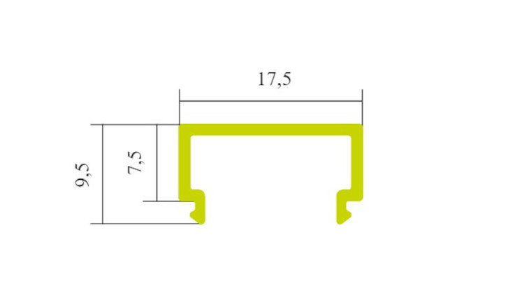 Eule Licht C3 U-Abdeckung satiniert 2,02m