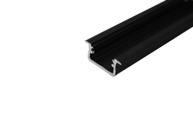 LED-Profil LPB Einbau schwarz eloxiert 2,02 m