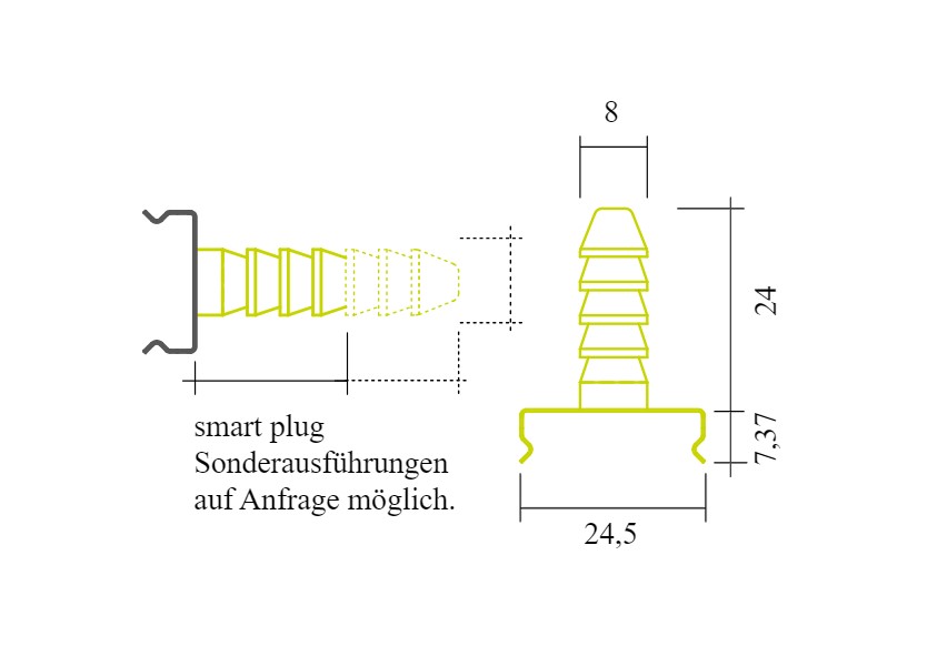Eule Licht Z52 Smart Plug Montageclip