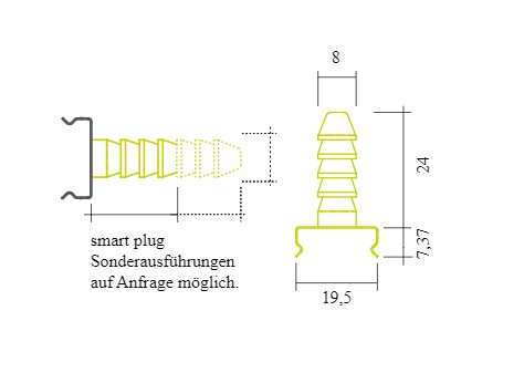 Eule Licht Z51 Smart Plug Montageclip