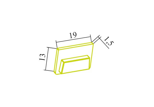 Eule Licht Z60 Endkappe aus POM schwarz