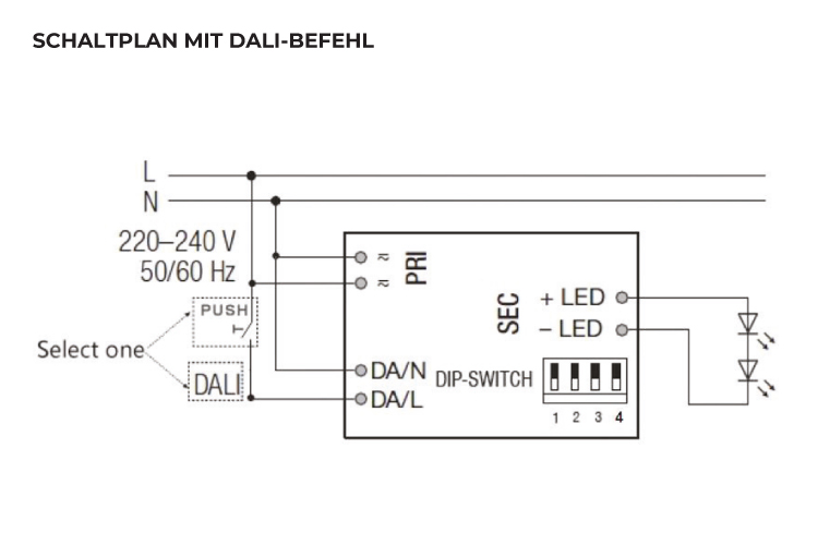 Eaglerise LED-Treiber FLS-44-1050 DALI2 LD1