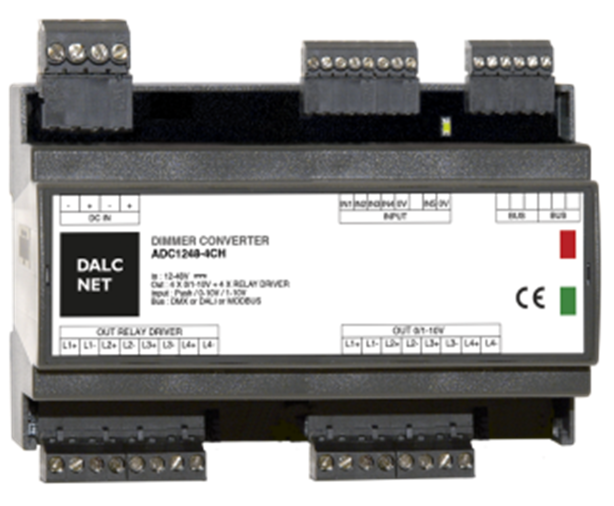 DALCNET Signalkonverter ADC1248-4CH-DMX