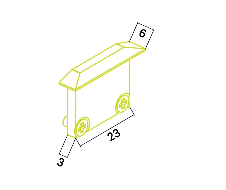 Eule Licht Z35 Endkappe Aluminium