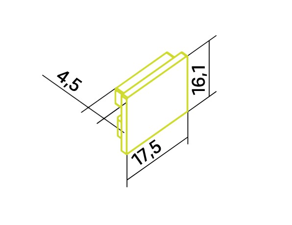 Eule Licht Z32 Endkappe aus Aluminium