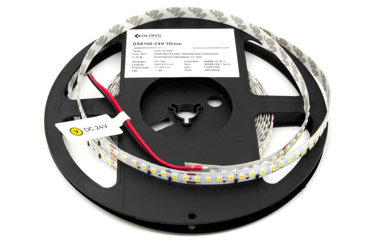 COLORS LED-Band 24 VDC, 23,8 W/m, 4000 K, IP20, Cri > 80, 3135 lm/m, 160 SMD/m