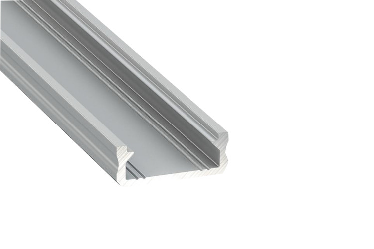 LED-Profil LPD Einbau silber eloxiert 2,02 m