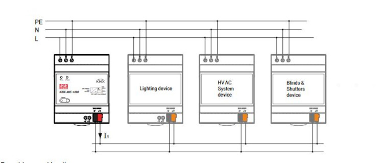 Mean Well Hutschienennetzteil KNX-40E-1280D