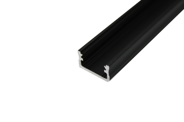 LED-Profil LPA Aufbau schwarz eloxiert 2,02 m
