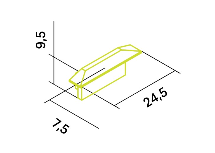 Eule Licht  Z1 Endkappe Aluminium