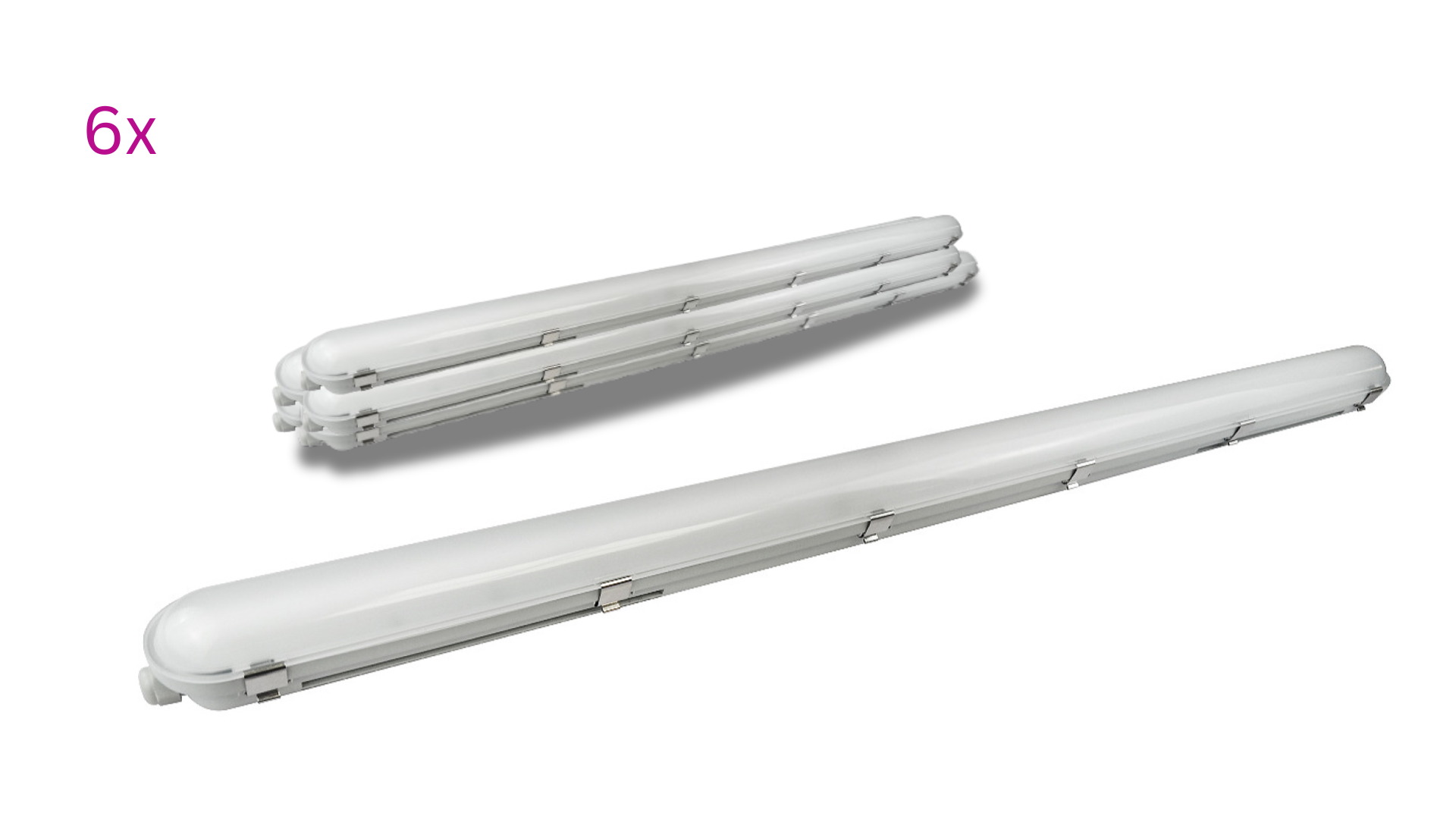 EVOX PRO LED-Proof-Light, 40W, 180lm/m, IP65, Cri>80, 1,20m, 4000K (6er Packung)
