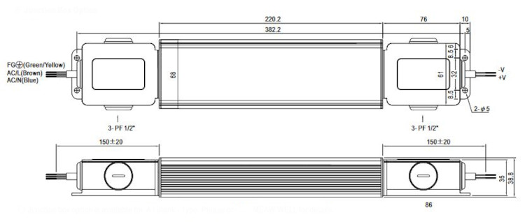 Mean Well LED-Treiber HLG-240H-48