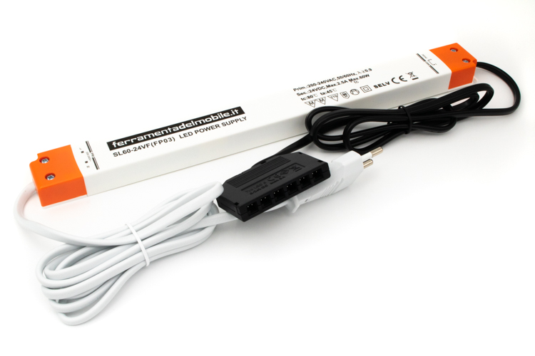 Snappy LED-Treiber SL60-24VF inkl. 230 V Stecker und 6-fach Verteiler