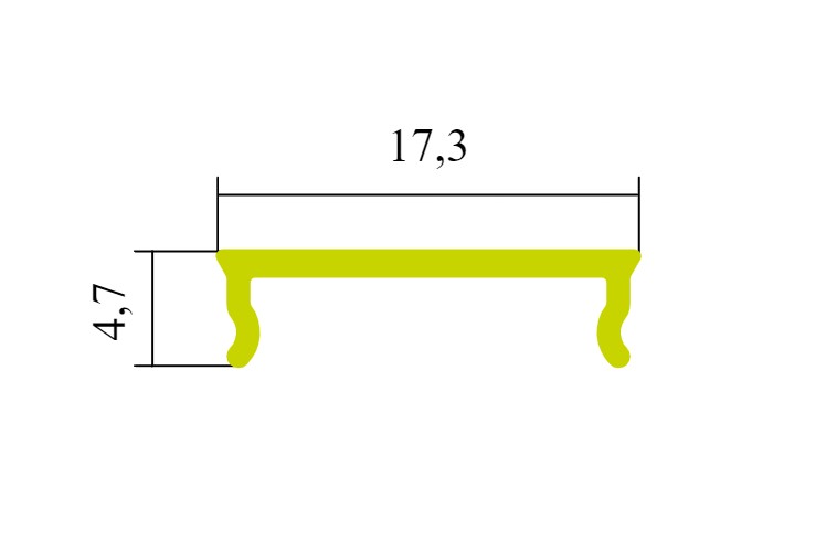 Eule Licht C28 Abdeckung schwarz 2,02m