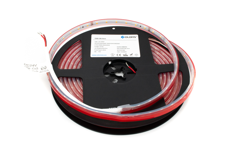 COLORS LED-Band 24 VDC, 4.8 W/m, 3000 K, IP67, Cri > 80, 330 lm/m, 60 SMD/m